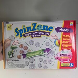 Educational Insights SpinZone Magnetic Whiteboard Games Money Counting Learning
